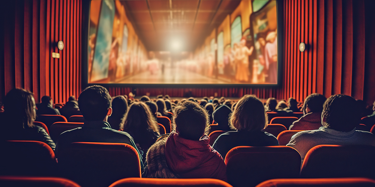 Capa de um cinema remetendo ao assunto da newsletter, que trata da ampliação do papel da Ancine no combate à pirataria de conteúdo audiovisual.