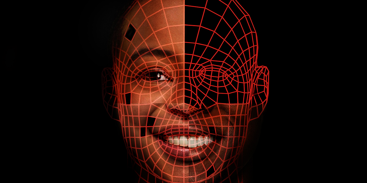 Rosto que remete à Inteligência Artificial, que permite a criação de deep fakes, assunto analisado pela sócia do Kasznar Leonardos, Fernanda Magalhães e pela advogada Larissa Martins.