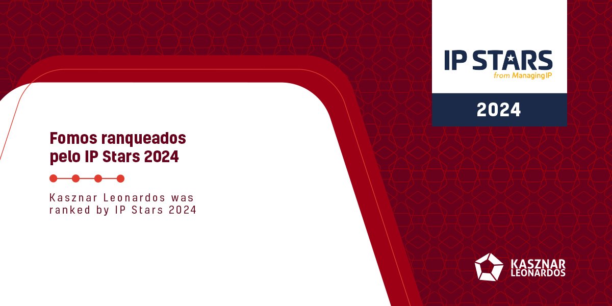 Estamos orgulhosos de anunciar que fomos ranqueados no IP Stars 2024, conduzido pelo Managing IP,
